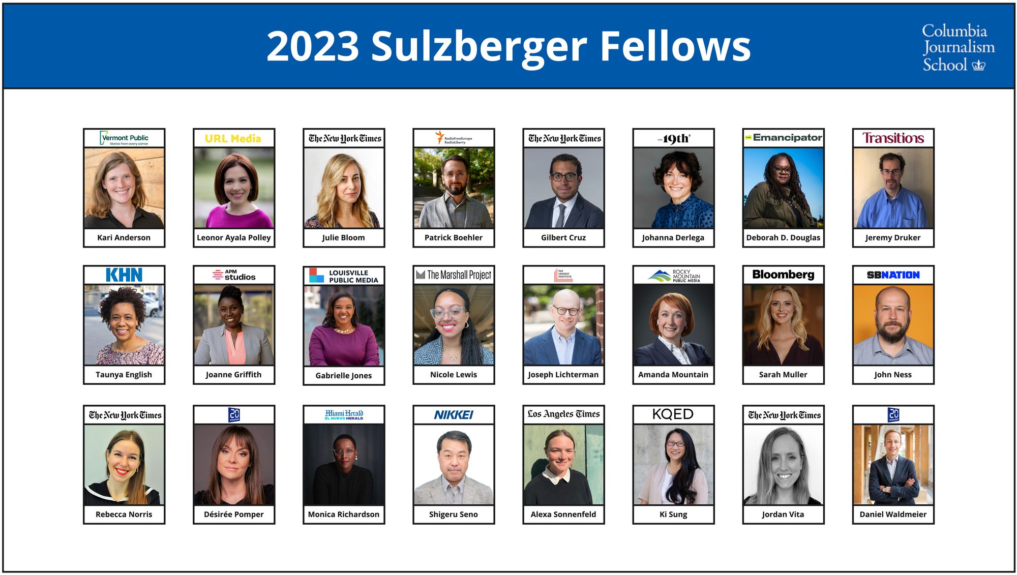 The 2023 Sulzberger Fellows