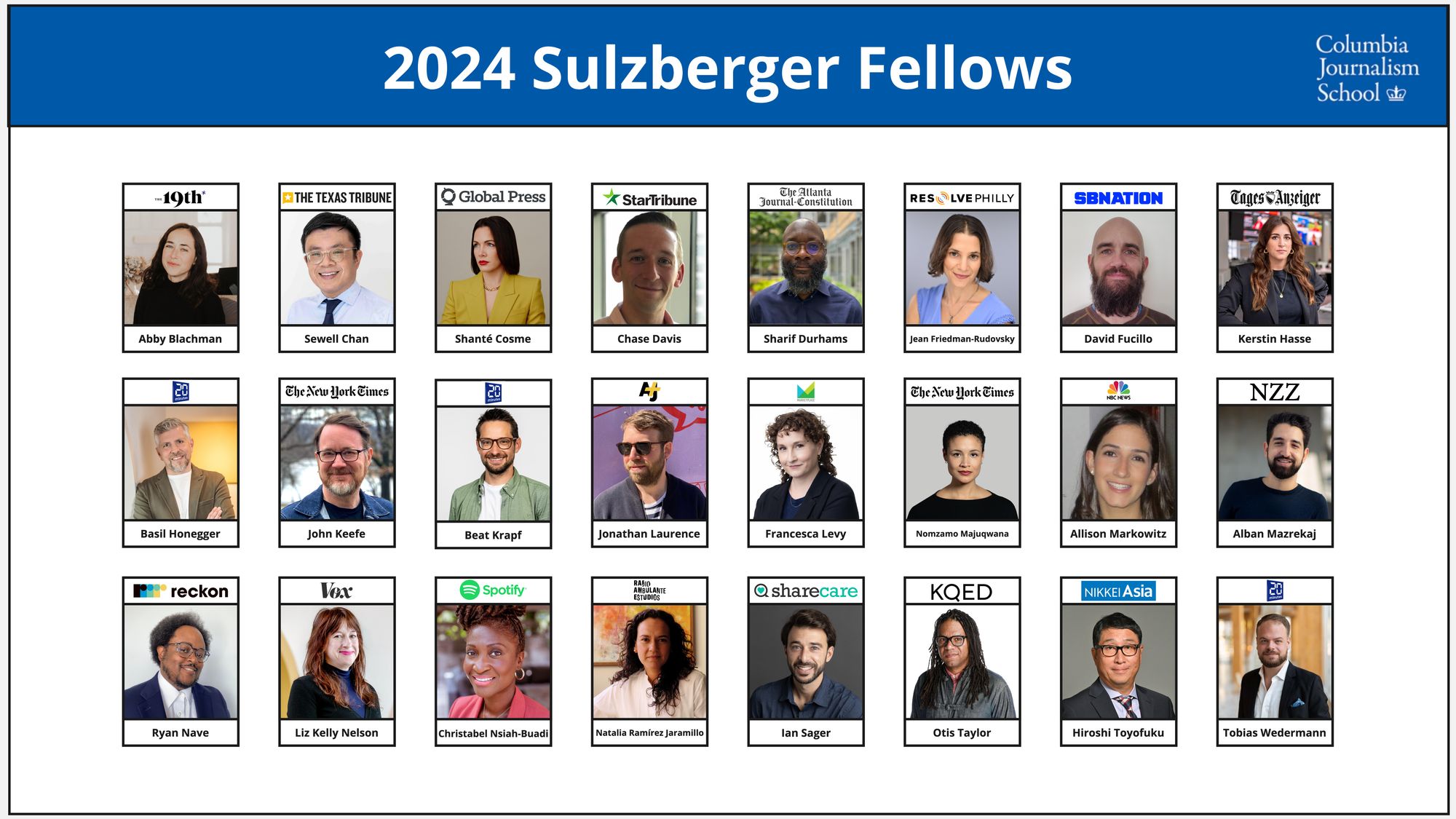 The 2024 Sulzberger Fellows